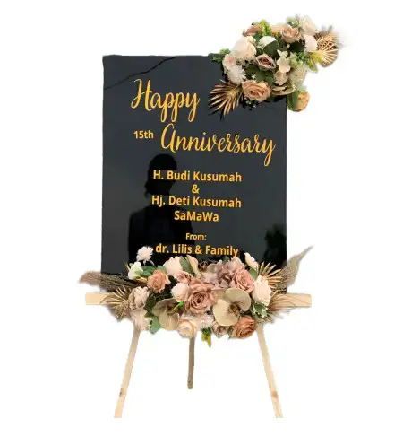 Papan Bunga Akrilik Duwel